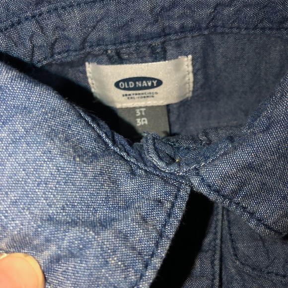 CHAMBRAY TODDLER DRESS - Picture 4 of 4